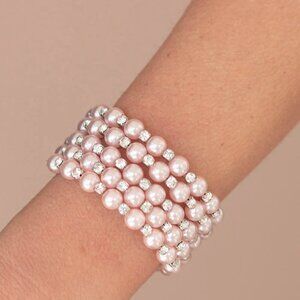 Paparazzi Jewelry Accessories - Rich Royal - Pink Bracelet - Vintage